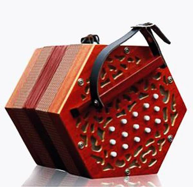 30-ključna harmonika u obliku drvenog furnira
